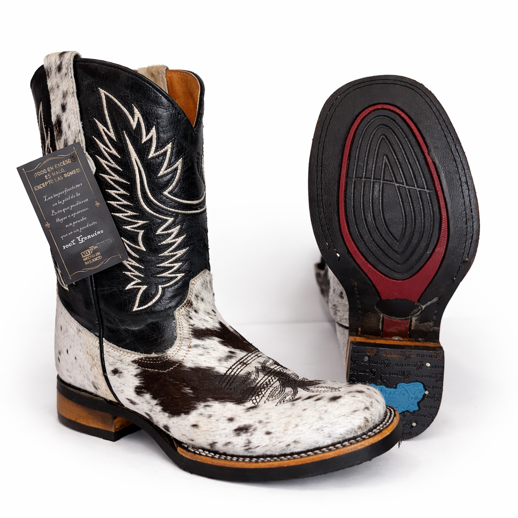 Bota Vaquera Cowhide YinYang